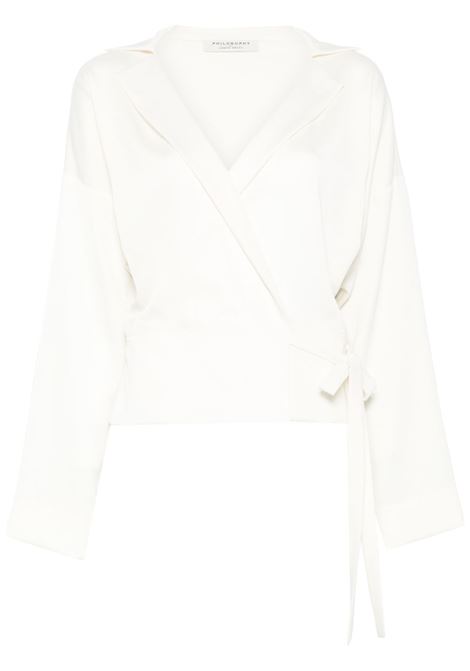 White wrap blouse Philosophy Di Lorenzo Serafini - women